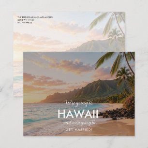 Postal De Anuncios Boda en Hawái: Save the Date