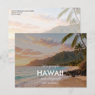 Postal De Anuncios Boda en Hawái: Save the Date