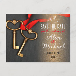 Postal De Anuncios Boda estilo elegante Guardar la fecha