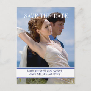 Postal De Anuncios Boda floral de cardo escocés - Guarda la fecha