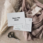 Postal De Anuncios Boda formal minimalista Guardar el calendario de f<br><div class="desc">Esta minimalista boda formal,  salvo la postal de invitación del calendario de fechas,  es perfecta para un boda rústico. El diseño presenta una bonita fuente para complementar tu evento.</div>