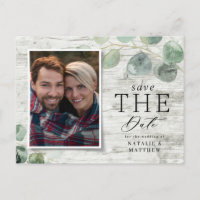 boda fotográfico botánico eucalipto de madera blan