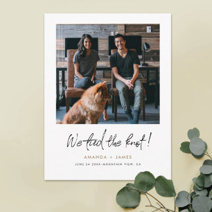 Postal De Anuncios Boda fotográfico moderno Elopement