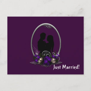 Postal De Anuncios Boda Gótica de Vampiros de la Unión Oscura