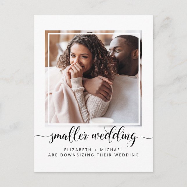 Postal De Anuncios Boda más pequeña y reducida Foto (Anverso)