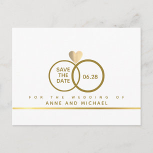 Postal De Anuncios boda minimalista GUARDA LA FECHA