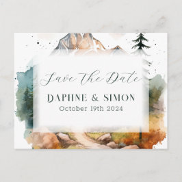 Postal De Anuncios Boda Misty Mountain