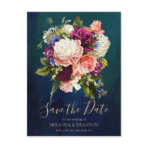 Boda moderna elegante floral esmeralda verde dorad
