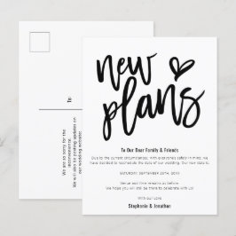 Postal De Anuncios Boda Nuevos Planes Guardar guión de estilo de fech