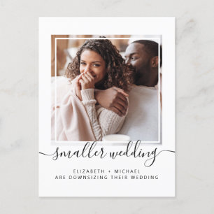 Postal De Anuncios Boda Pequeña Reducida Mínima Foto