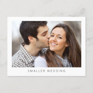 Postal De Anuncios Boda Pequeña Simplificada Foto Simple