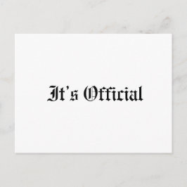 Postal De Anuncios Boda Rústica Gótica Oficial