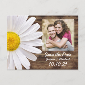 Postal De Anuncios Boda Rústico de Daisy Wood