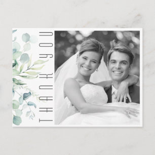 Postal De Anuncios Boda Soñada Verde Gracias Verde/Azul ID817