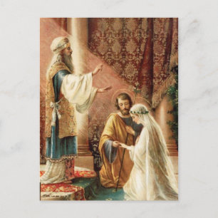 Postal De Anuncios Boda Tradicional Católica GUARDAR LA FECHA