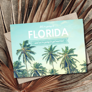 Postal De Anuncios Boda tropical de playa salva la fecha