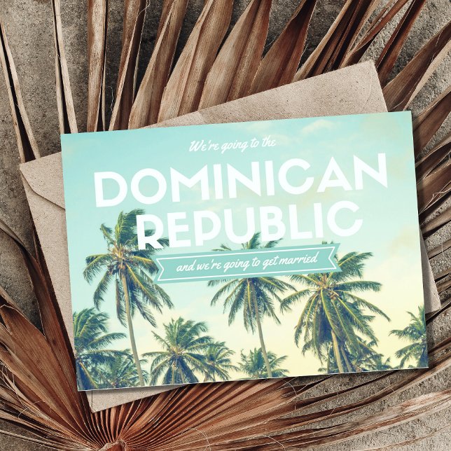Postal De Anuncios Boda tropical de República Dominicana salva las fe (Subido por el creador)