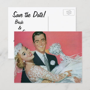 Postal De Anuncios ¡Boda Vintage! Salva la fecha, felices recién casa