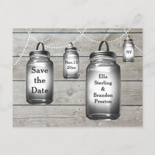 Postal De Anuncios Bodas en Love Barn Guardar la Fecha