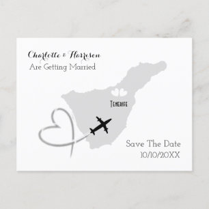 Postal De Anuncios Bodas en Tenerife Save The Date