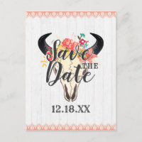 Boho Chic Cráneo de Vaca Bouquets Florales Salva l