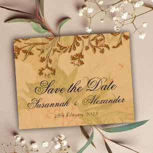 Postal De Anuncios Boho Chicbo rústico peonía shabby chic save the da