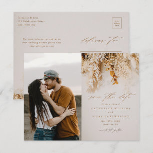 Postal De Anuncios Boho Fall Flowers Foto Wedding Save The Date