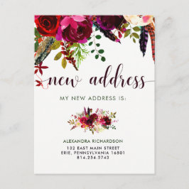 Postal De Anuncios Boho Floral | Nueva dirección