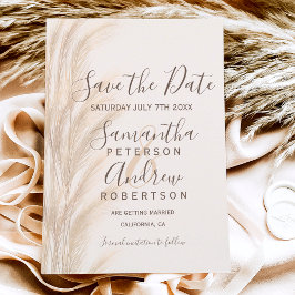 Postal De Anuncios Boho verano hierba de pampas acuarela salvar la fe