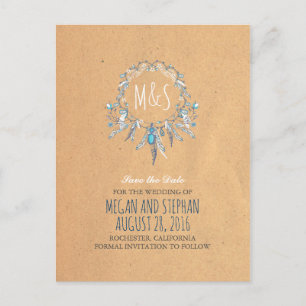 Postal De Anuncios boho vintage dream catcer salva la fecha