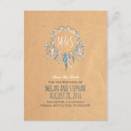 Postal De Anuncios boho vintage dream catcer salva la fecha