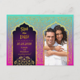 Postal De Anuncios Bollywood Noches Árabes Guardar la Fecha