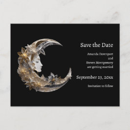 Postal De Anuncios Bonita cara en el Boda de la luna