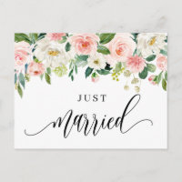 Bonito acuarela Flores de primavera recién casadas