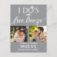 Booze gratis y Booze Modern Wedding Salven la fech