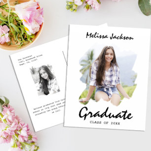Postal De Anuncios Brote de pincel Añadir tu propia graduación de 2 f