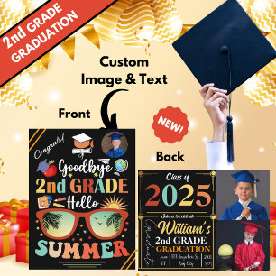 Postal De Anuncios Buenos días Personalizado de Graduación de verano