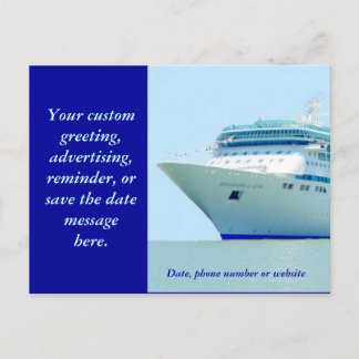 Postal De Anuncios Buque Crucero Espléndido 3 Personalizado