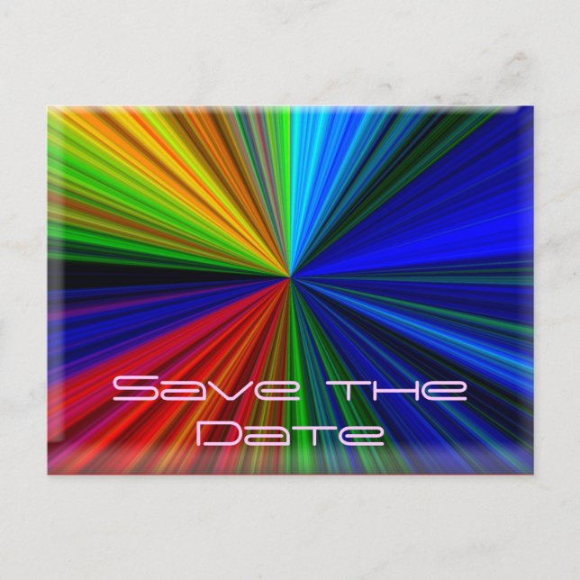 Postal De Anuncios Burst color de arte (Anverso)