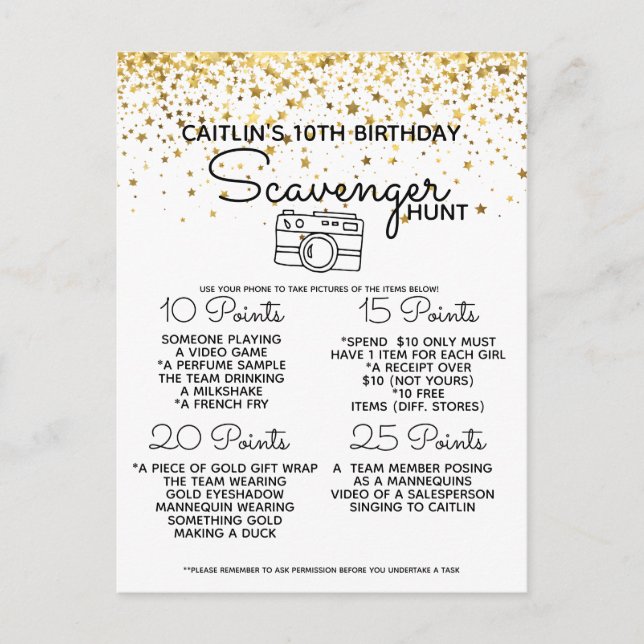 Postal De Anuncios Búsqueda del tesoro en la playa (Anverso)