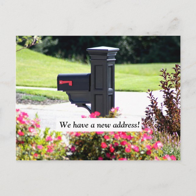 Postal De Anuncios Buzón de nueva dirección (Anverso)