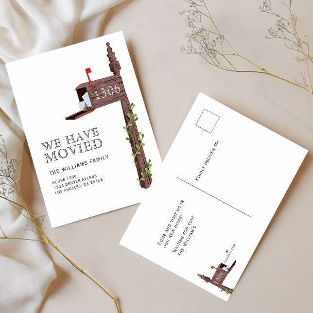 Postal De Anuncios Buzón pintado con acuarela Mudanza de casa nueva (Subido por el creador)