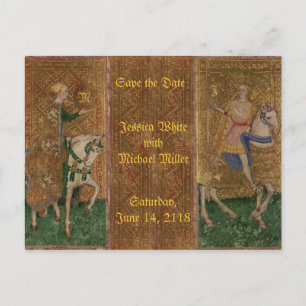 Postal De Anuncios Caballero Medieval Renacimiento Fantasía Histórica