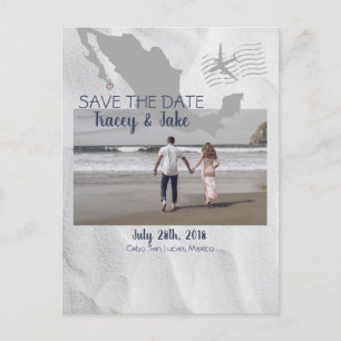 Postal De Anuncios Cabo San Lucas Boda de Destino Guardar la Fecha
