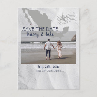 Postal De Anuncios Cabo San Lucas Boda de Destino Guardar la Fecha
