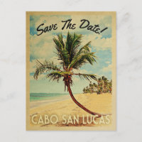 Cabo San Lucas Salvar La Palm De Playa Vintage Dat
