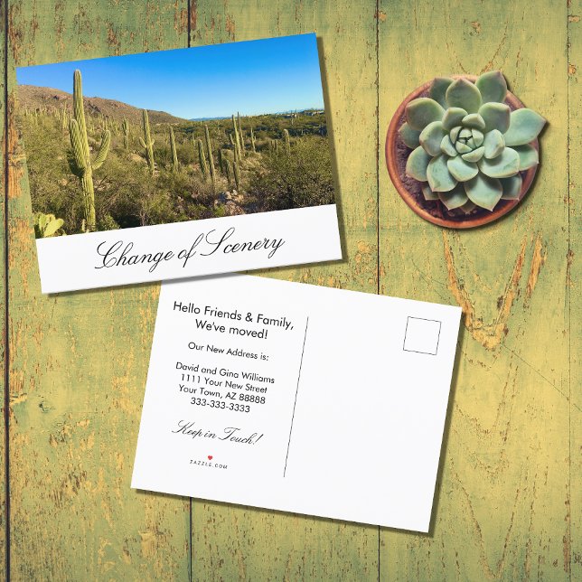 Postal De Anuncios Cactus del Desierto Mudanza a Nuevo Hogar (Subido por el creador)