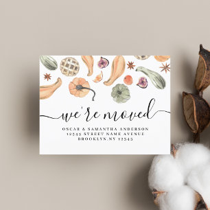 Postal De Anuncios Calabaza colorida moderna Otoño