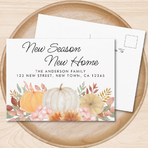 Postal De Anuncios Calabaza de otoño en movimiento