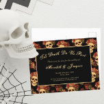 Postal De Anuncios Calavera gótica hasta la muerte nos separan salven<br><div class="desc">Esta boda gótica Salven la postal de la fecha presenta un patrón de cráneos espeluznantes flotando en un abismo negro detrás de tu texto Hasta la muerte nos hace parte. Cada cráneo está adornado con rosas rojas para tu ocasión romántica. Sus ojos vacíos y sin alma se contrastan marcadamente con...</div>